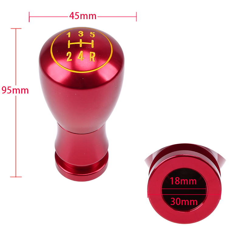 Universal Red 5 Speed MT Manual Transmission Car Truck Shift Knob Stick